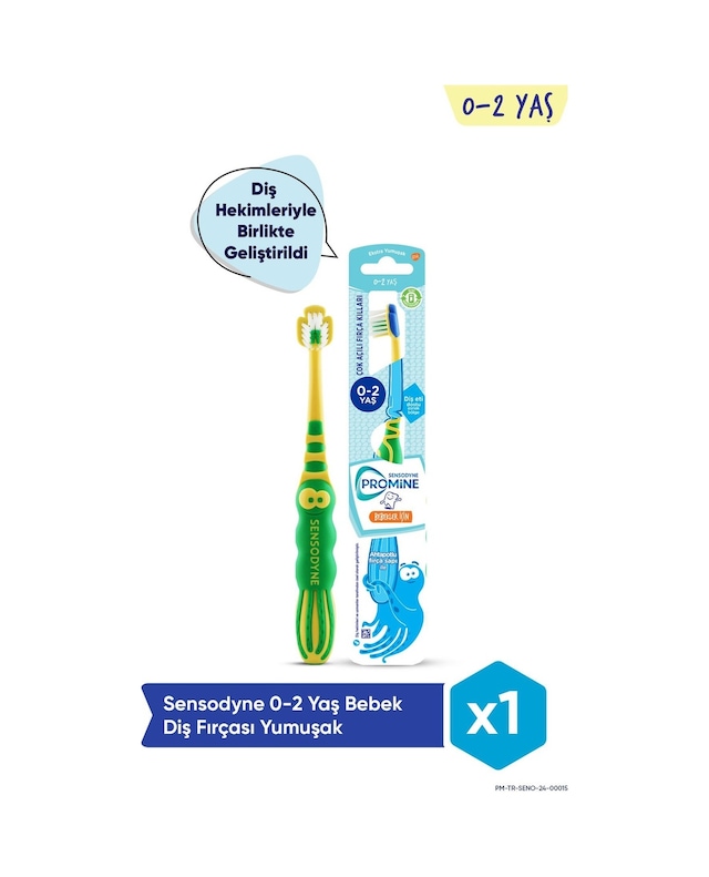 Sensodyne Promine 0-2 Yaş Bebek Ekstra Yumuşak Ahtapot Diş Fırçası