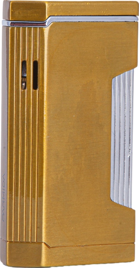 Çift Torch Pürmüz Gold-gümüş Metal Puro Çakmağı - Tr7899