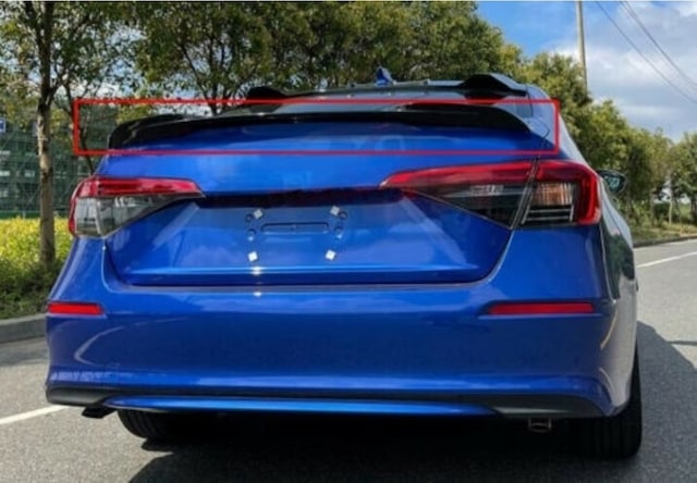Honda Civic 2022 Rs Spoiler Parlak Siyah Taiwan