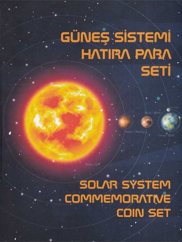 2022 Gezegenler 10'lu Hatıra Para Seti, Özel Kitinde