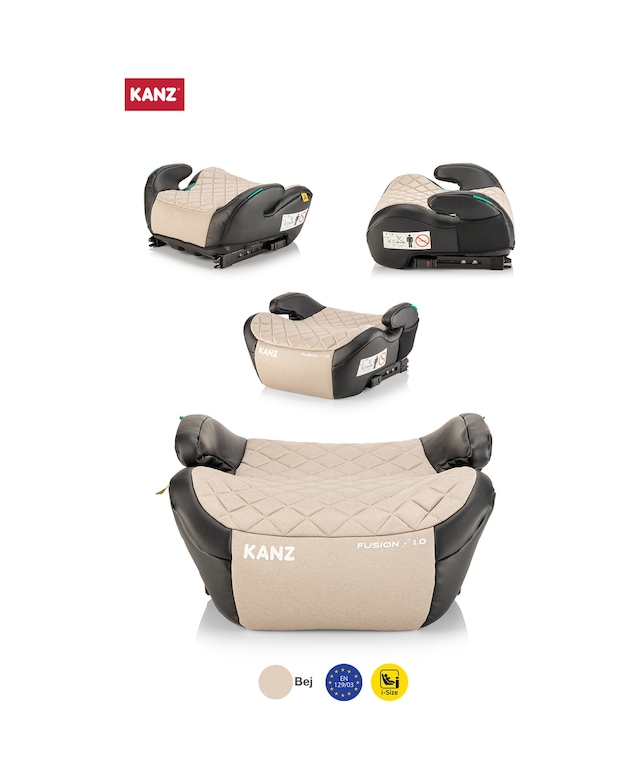 Kanz Fusion Emniyet Kemeri İle Kullanılabilen İsofixli Oto Koltuğu Yükselticisi