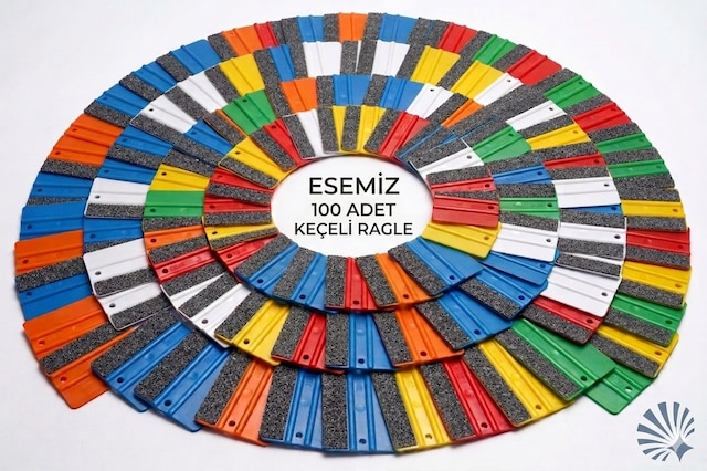 Keçeli Ragle Folyo Cam Filmi Duvar Kağıdı Ppf Raglesi Çizmez Kabarcık Bırakmaz 100 Adet