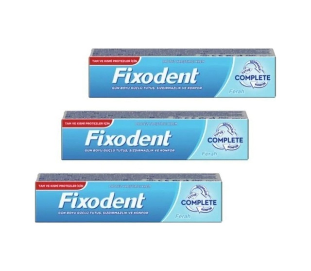 Complete Diş Protez Yapıştırıcı Krem Naneli 47 Gr X 3 Adet