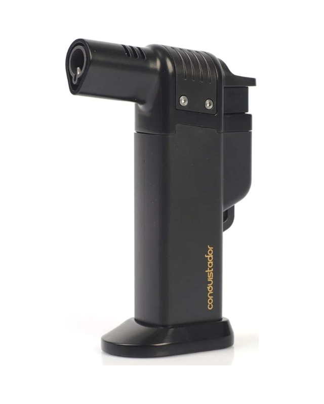 Conquistador Tek Torch Pürmüz Siyah Masa Tipi Plastik Puro Çakmağı Cnq-038