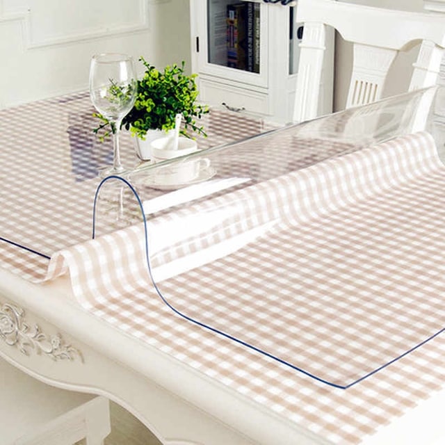 70Cmx50Cm Şeffaf Pvc 1,7 Mm Masa Örtüsü Koruyucu Xömbx5