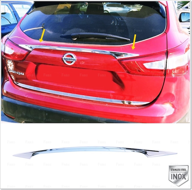 Nissan Qashqai Krom Bagaj Çıtası 2014 Üzeri P. Çelik N11.4