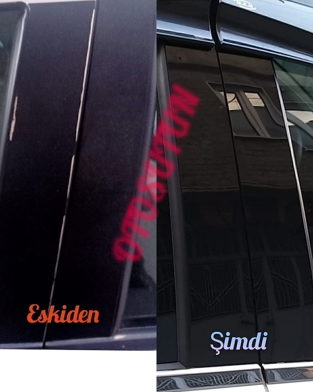 Fiat Linea Parlak Siyah Kapı Sütunları