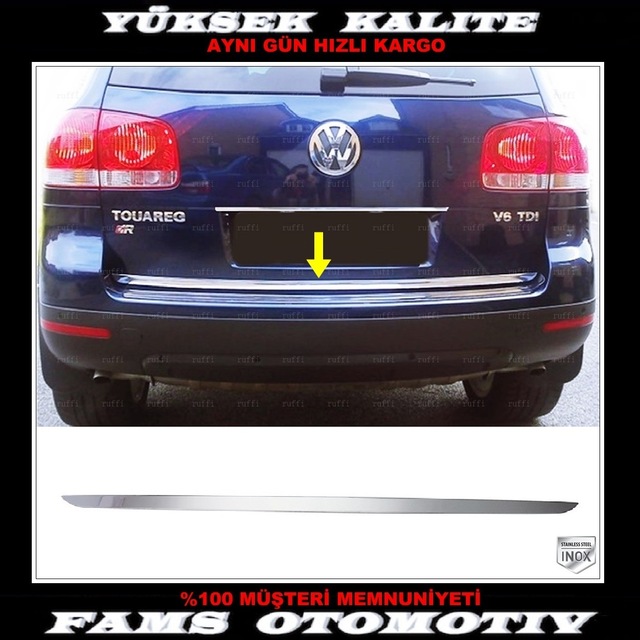 Vw Touareg Krom Alt Bagaj Çıtası 2002-2010 Arası P.Çelik