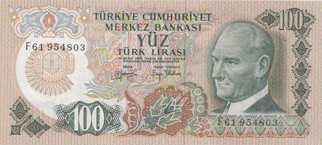 6.emisyon 100 Türk Lirası Çil