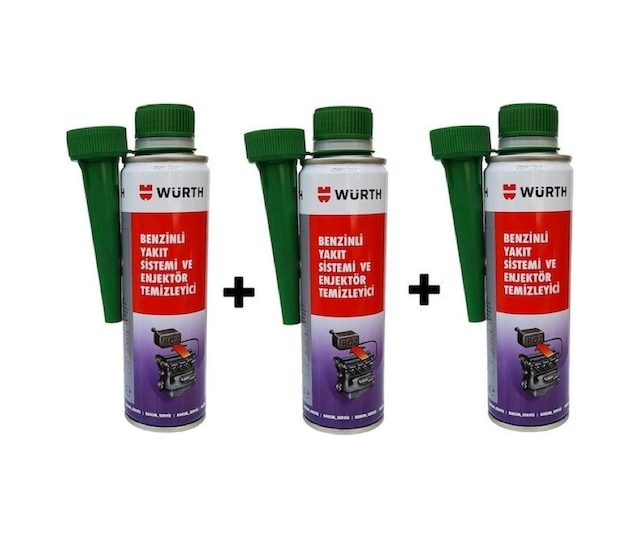 Würth Benzin Enjektör Temizleyici 300 Ml. 3 Adet