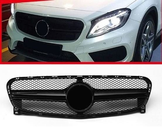 Mercedes Gla Diamond Amg Ön Panjur Izgara Seti 2014+ X156 Siyah T