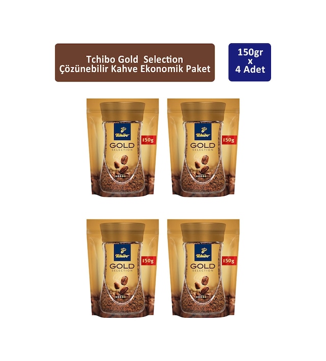 Tchibo Gold Çözünebilir Kahve 4 x 150 G