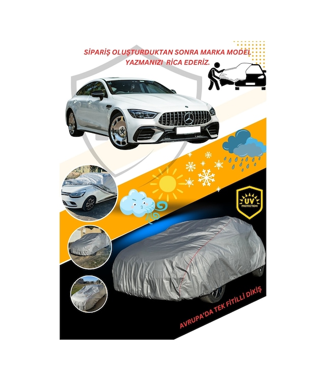 Carguard Tüm Sedan Araçlar İle Uyumlu İle Uyumlu Lüks Araba Brandası Miflonlu Branda Oto Çadır Örtü