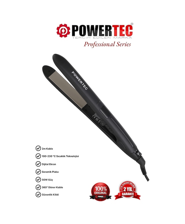 Powertec TR-2800 Profesyonel Saç Düzleştirici