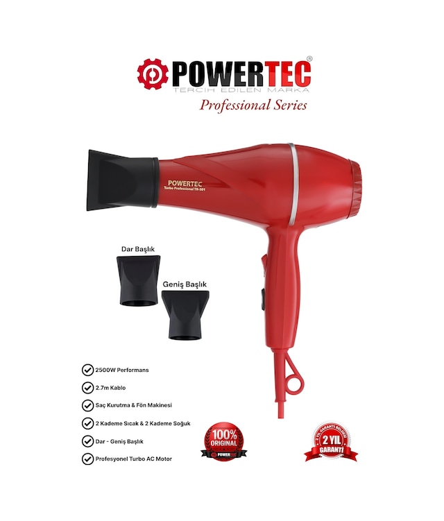Powertec TR-501 Profesyonel Fön Makinesi