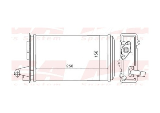 Kalorifer Radyatoru Mekanik Fiat : Tempra Tipo 250x158x42 - Mga-81400