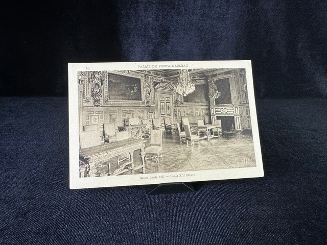 Palais Fontaınebleau Salon De Louis Postcard Kartpostal Fransa Fontaınebleau Sarayı Taşbaskı Teşhir Ürün
