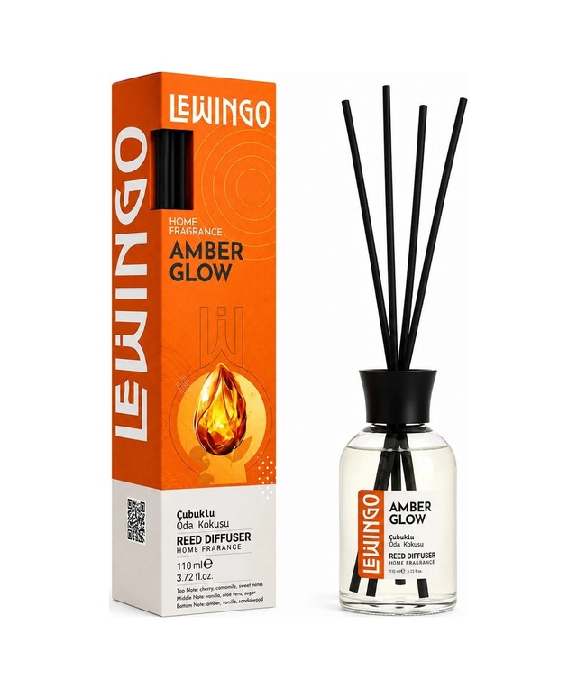 Lbk Amber Glow Bambu Çubuklu Oda Kokusu - 110 Ml - Cam Şişe