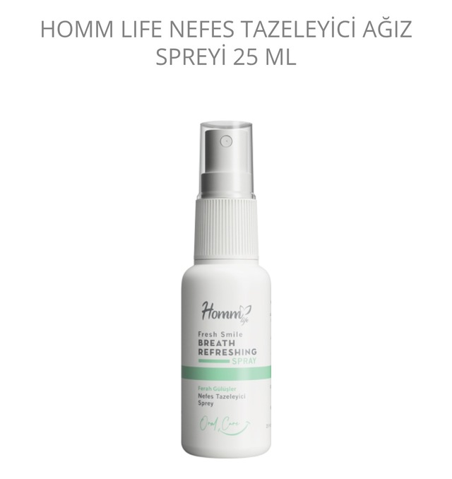Homm Life Nefes Tazeleyici Ağız Spreyi