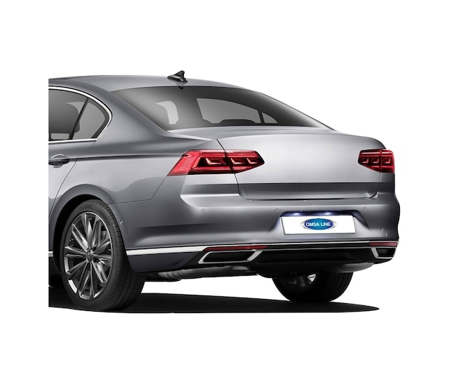 Vw Passat B8.5 Krom Arka Tampon Çıtası 3 Parça 2019 ve Sonrası
