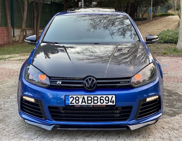 Vw Golf 6 R Tampon Ön Lip 3 Parça Plastik Parlak Siyah