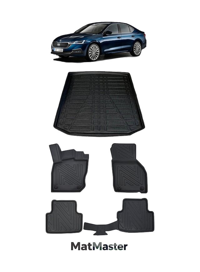 Skoda Octavia 2026 Model 5d Premium Ekstra Havuzlu Paspas Ve Bagaj Havuzu Set