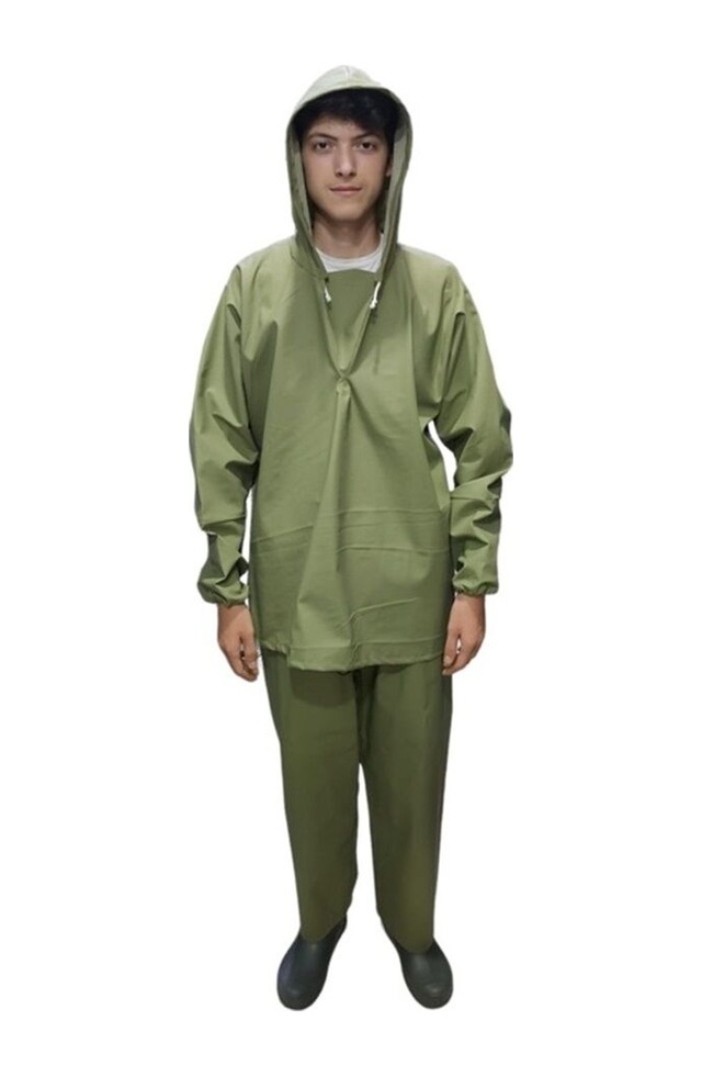 Effe Balıkçı Alt Üst Takım Yağmurluk Yeşil 3XL Yeşil