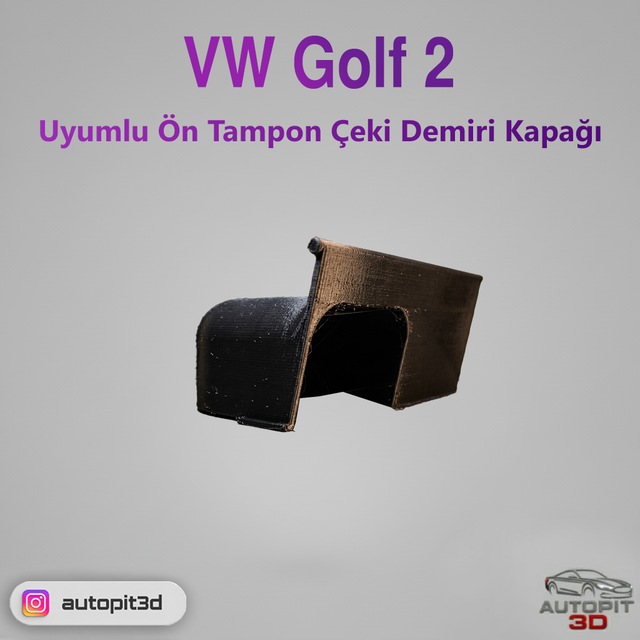 Vw Golf 2 Uyumlu Ön Tampon Çeki Demiri Kapağı