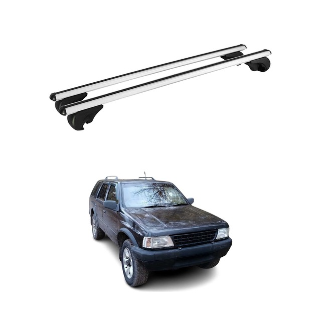 Opel Frontera I 1991-1998 Arası Uyumlu Port Bagaj Taşıyıcı Ara Atkı Alüminyum Gümüş 2 Parça