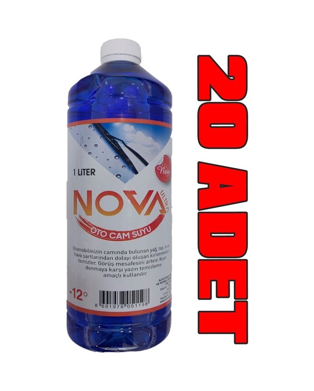 Nova Ultra -12 Derece Antifrizli Oto Cam Suyu 1 Litre X 20