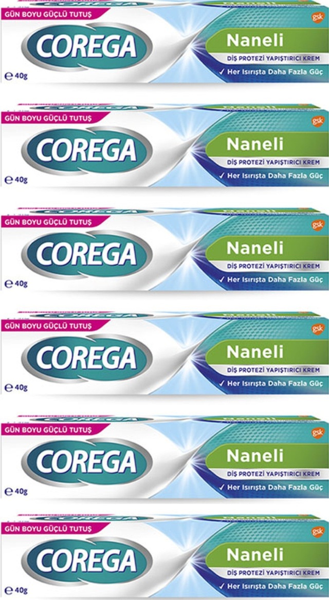 Naneli Diş Protez Yapıştırıcı Krem 40 Gr 6 Adet