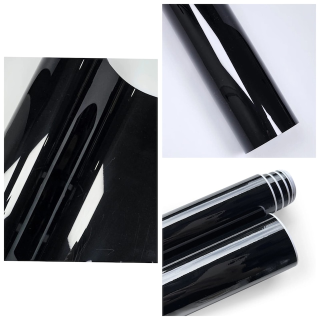 Piano Black Siyah Hava Kanallı Koruma Jelatinli 30cm X 2 Metre