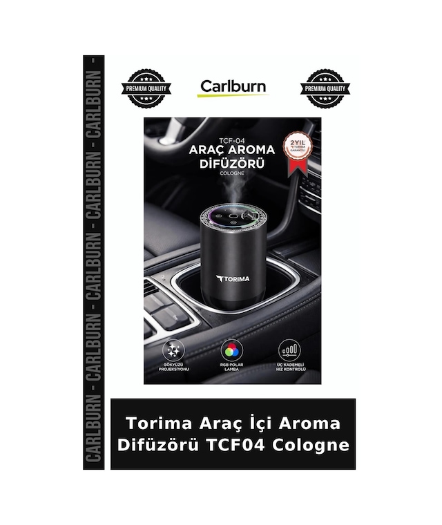 Torima Araç İçi Aroma Difüzörü Tcf04 Cologne Taşıt Cihazı Taşınabilir Koku Hava Ferahlatıcı
