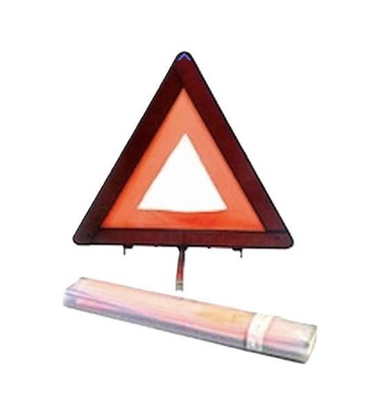 Ur073 Üçgen Reflektör Metal Ayaklı Plastik Kutulu / Fosforlu