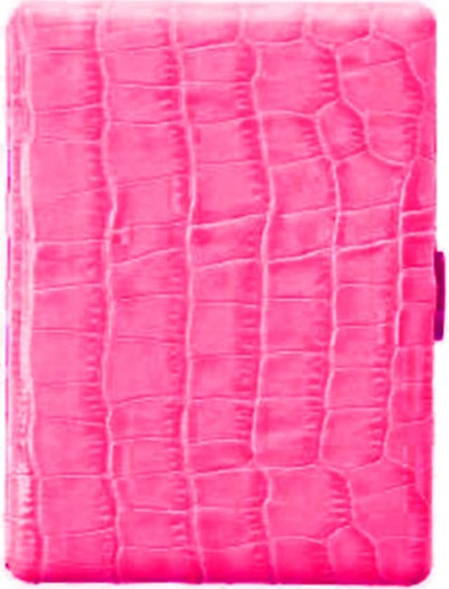 Pearl Japan Cosmos Deri Uzun Sigara Tabakası Croco Pembe 9lu