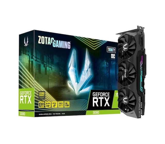 Zotac NVIDIA GeForce RTX 3080 Trinity OC LHR ZT-A30800J-10PLHR 10 GB GDDR6X 320 Bit Ekran Kartı