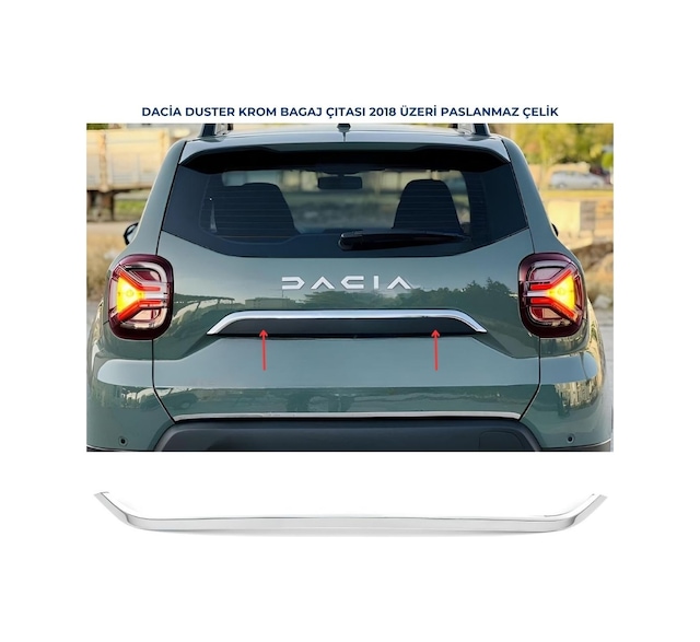 Ebal Otomotiv Dacia Duster Krom Bagaj Çıtası P.Çelik 2018 ve Üzeri