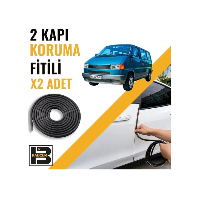Volkwagen Transporter T4 Kapı Koruma Fitili-iki Kapı-siyah-bm1124