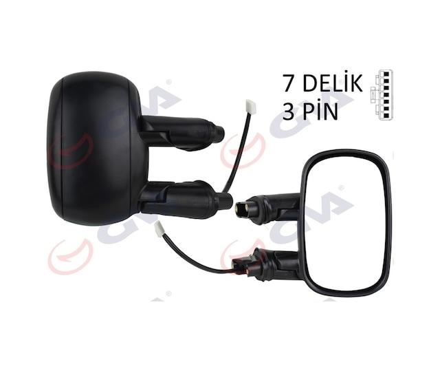 Sağ Dış Dikiz Aynası Elektrikli Ve Isıtmalı Ve Astarlı Ve Konveks Gva 1029110 Fiat Doblo 2001+