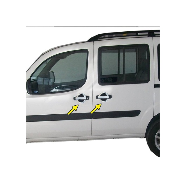 Fiat Doblo Krom Dış Kapı Kolu 2000-2010 Arası Paslanmaz Çelik N11.531