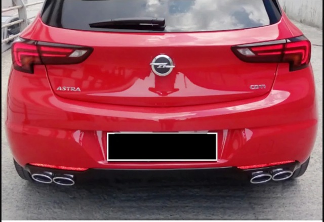 Opel Astra K 2015 Difüzör Opc Egzoz Ucu Görünümlü
