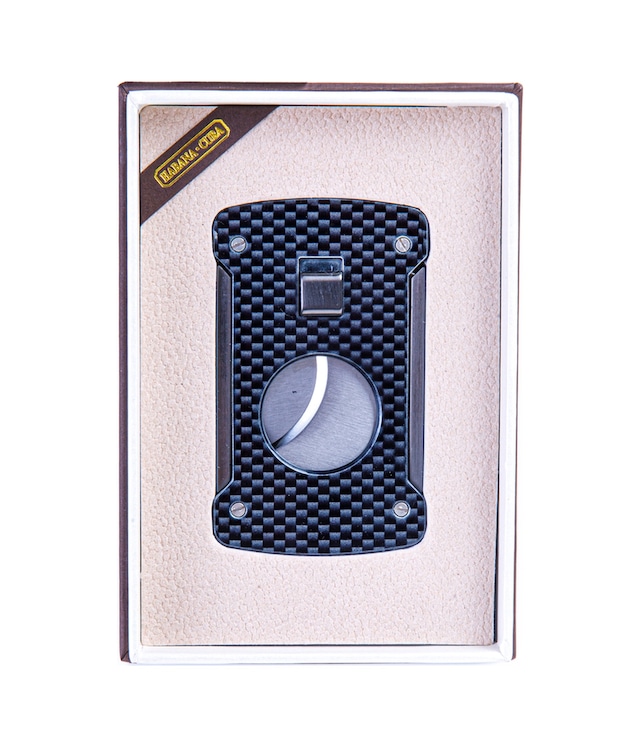 Cohiba Karbon Desenli Kelebek Dizayn Puro Makası Kesici - Tr8289