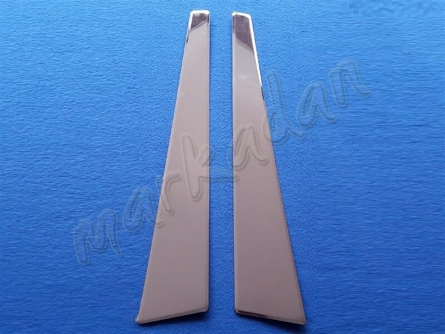 Renault Megane 2 Krom Kapı Direği 2004-2010 2 Parça Paslanmaz Çel