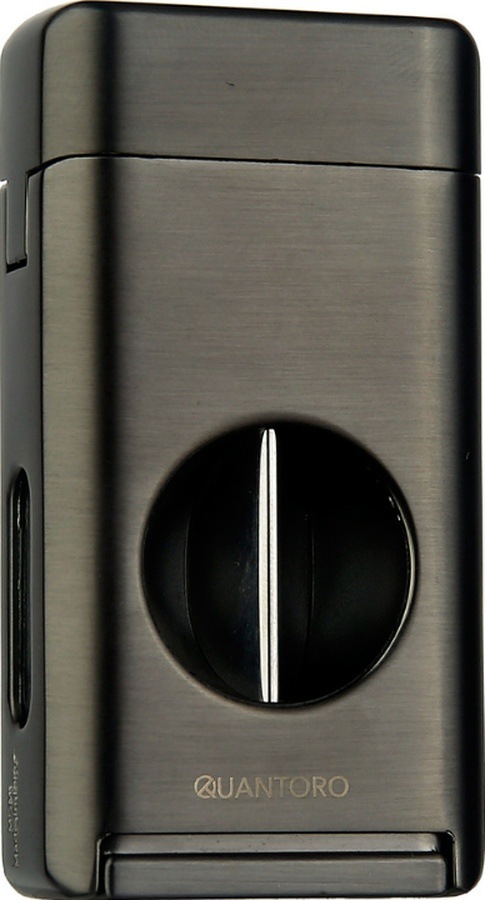 Quantoro Üç Torch V Kesicili Gunmetal Metal Puro Çakmağı - Trz1132