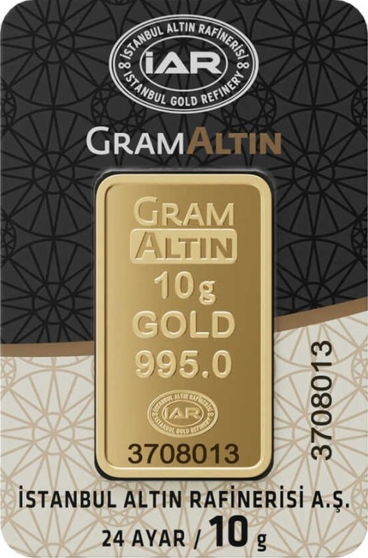 10 Gr 24 Ayar İar Gram Altın