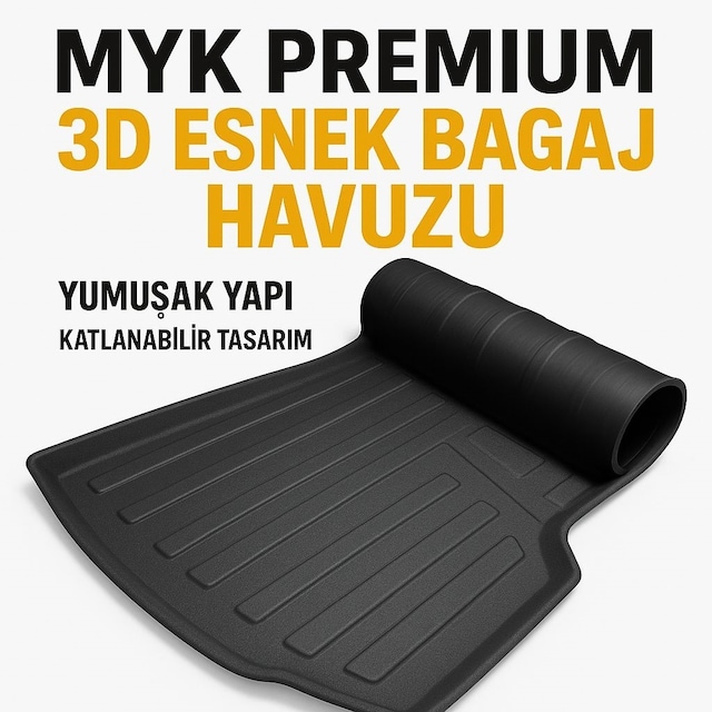 Renault Fluence 2009 Sonrası Myk 3d Premium Yumuşak Bagaj Havuzu