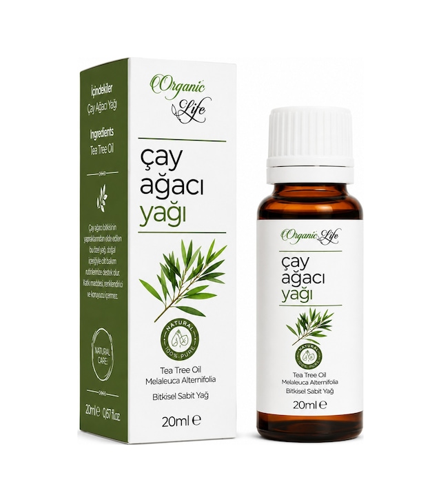%100 Saf Çay Ağacı Yağı 20 Ml - Pürüzsüz Cilt Bakım Yağı