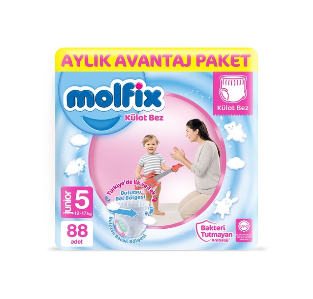 Molfix Külot Bez 5 Numara Junior Aylık Avantaj Paketi 88 Adet