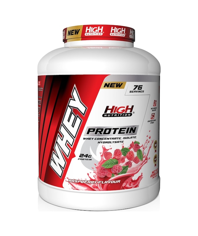 Whey Protein 2280 Gr Ahududu Aromalı Protein Tozu 24 Gram Protein 76 Servis
