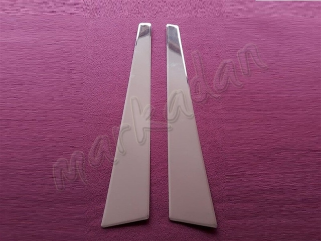 Woc Chrome Renault Megane 2 Krom Kapı Direği 2004-2010 2 Parça Pa